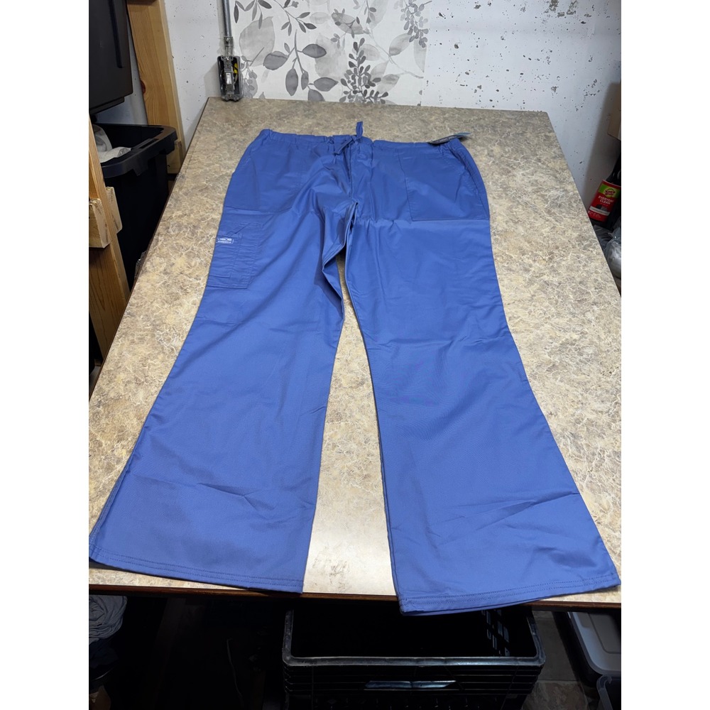 Cherokee Workwear Core Stretch Blue Scrub Pants Modern Classic 4044 XL NEW